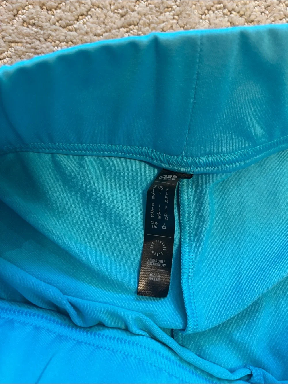 adidas Teal Athletic Tank Dress with Matching Shorts Set - Picture 5 of 5